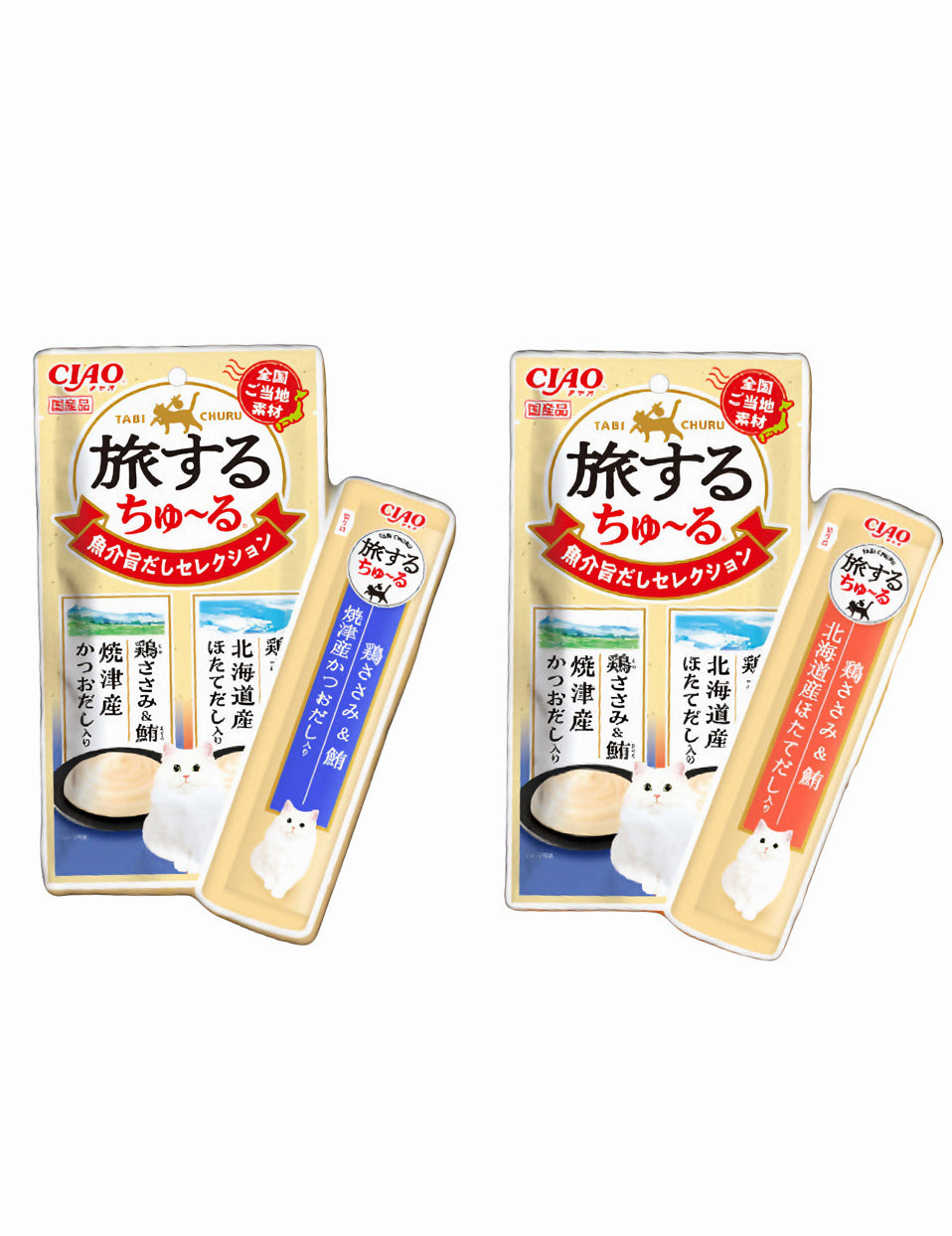 NEW!CIAO-Travel Cat Stick 4Flavors[NEW!CIAO-旅行猫条 4种味道] image 1
