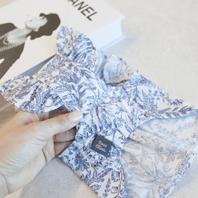 CocoChien Vintage Dress[韩国CocoChien复古印花连衣裙] image 2