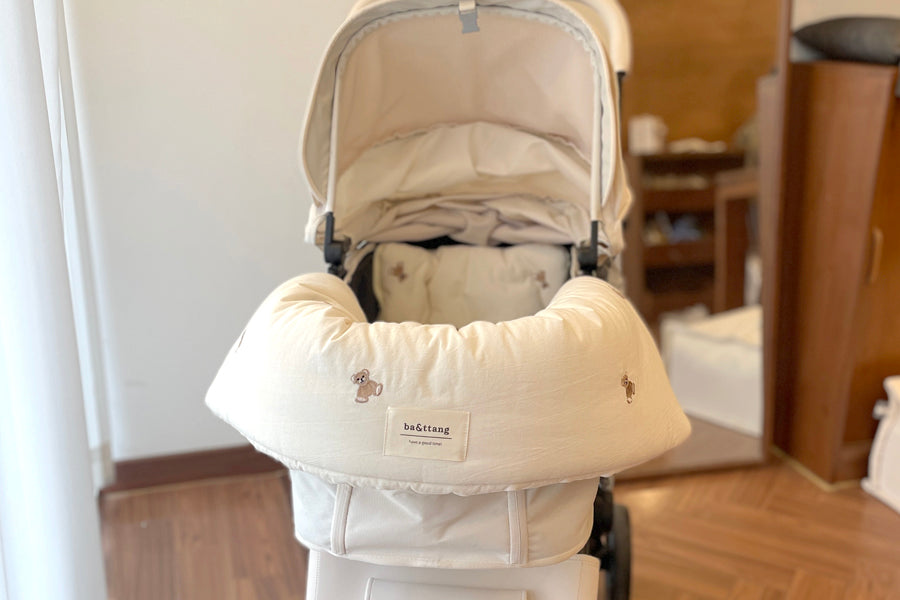 Ba&ttang-Teddy Bear Stroller Seat & Bag[Ba&ttang-百变出行包:可成为推车内垫] image 7