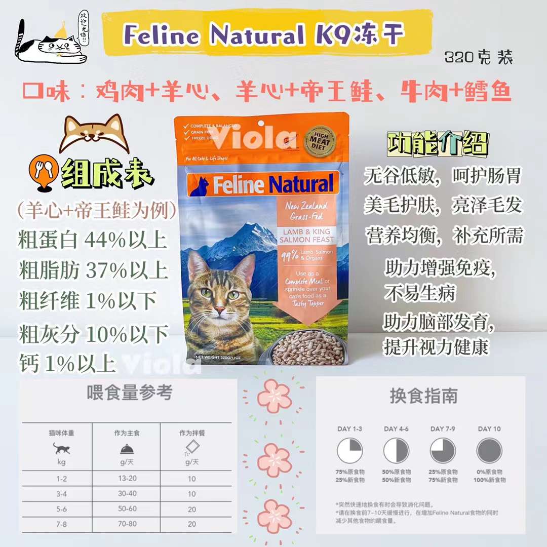 K9 Feline Natural Freeze-Dried-6Tastes[K9主食冻干-6种口味-新增3种!] image 9
