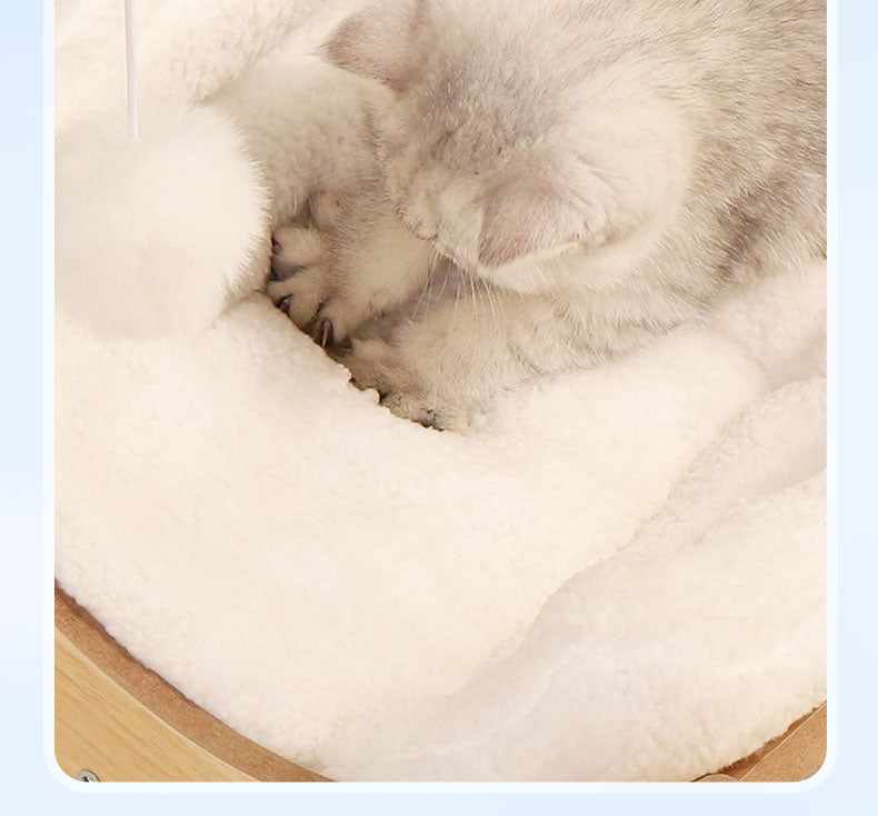 Comfort Moon Bed-Wood + Scratcher-35cmBallNotIncluded[半圆形实木月亮床35cm不含球] image 9