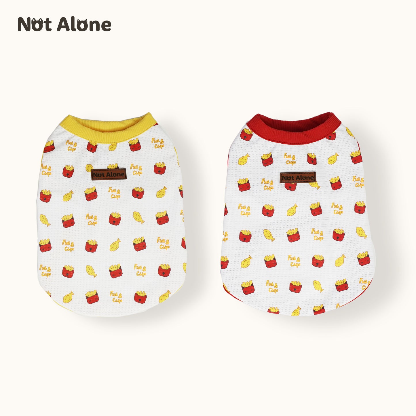 NotAlone-London Trip Pet Vest[不孤岛-伦敦之旅系列炸鱼薯条宠物凉凉衣] image 0