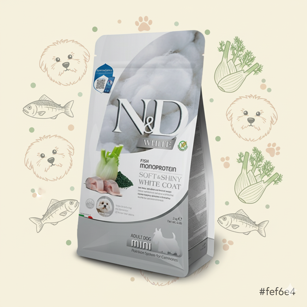 Farmina Dog N&D White Sea Bass & Spirulina Adult[法米娜N&D白毛护理系列-成犬粮]