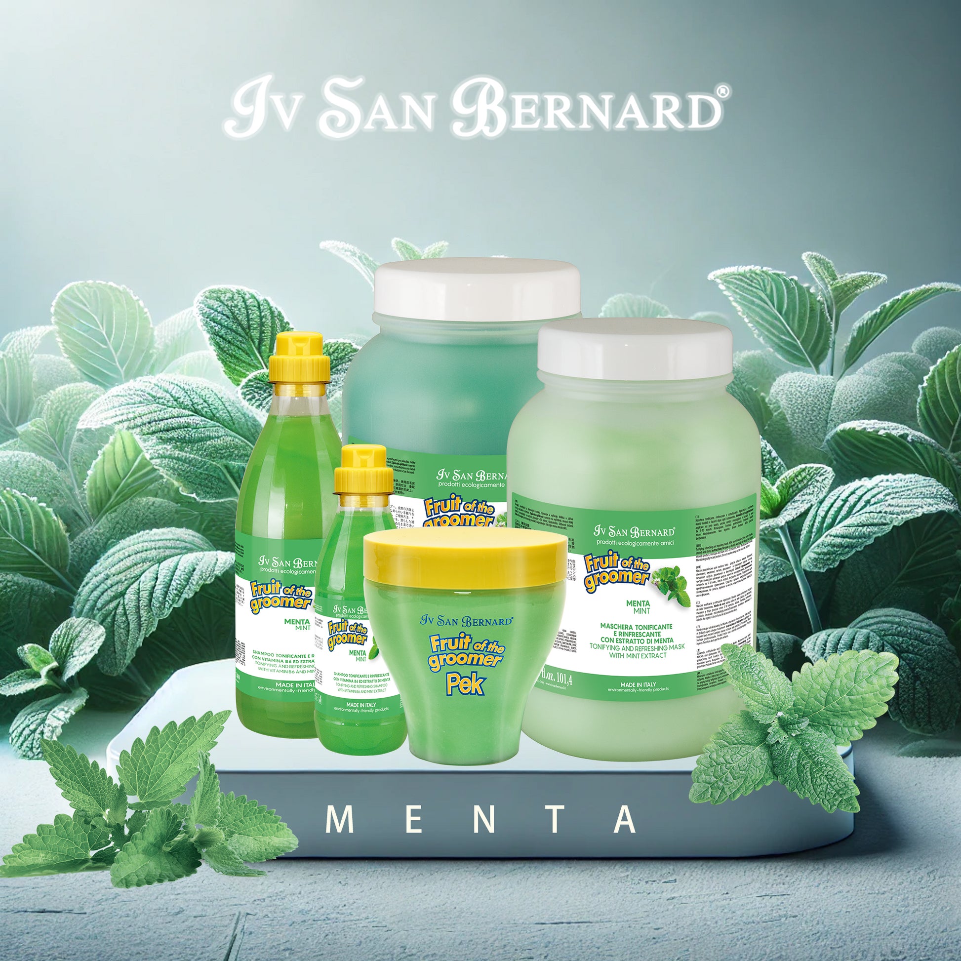 Iv San Bernard-Fruit: Mint(Menta) SH/CON[伊珊娜-水果系列: 薄荷香波/护毛素] image 0