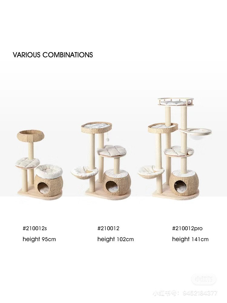 Honeypot Cat-Handmade Rattan Cat Tree Collection:3Sizes[蜜罐猫-手工藤编爬架系列:3种] image 8