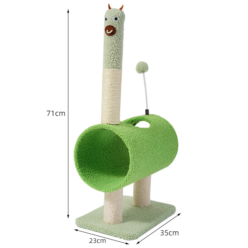 Animal Series Scratcher Post-4Types[小动物系列抓柱玩具-4种小黄鹿/绅士鸡/小笨驼/小丑牛] image 1