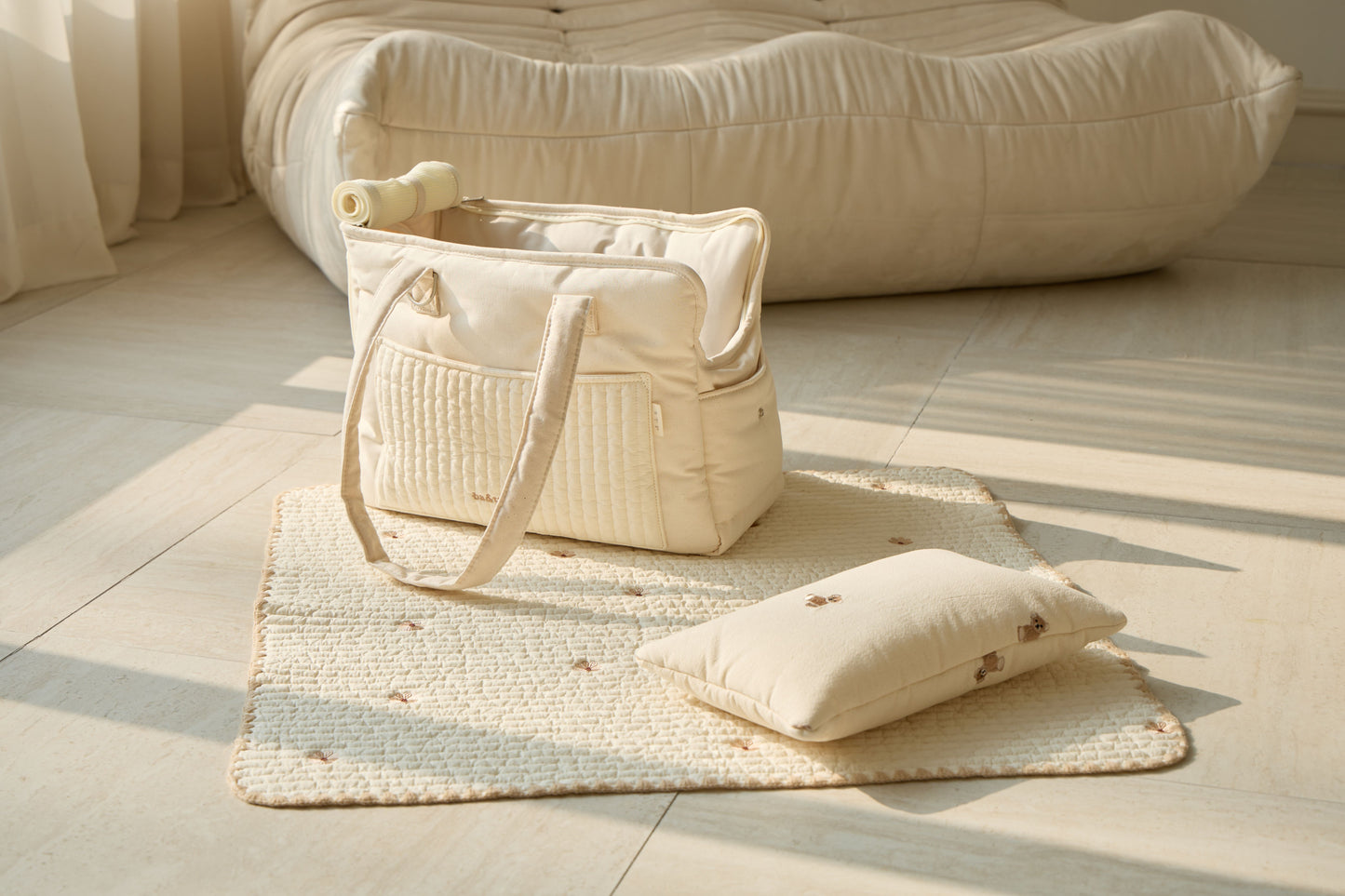 Ba&ttang-Quilted Pocket Two in One Shoulder Bag[Ba&ttang-新款外出包/可斜挎] image 5