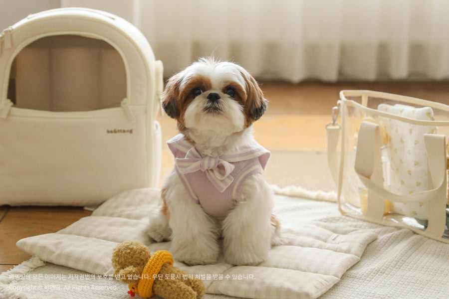 Ba&ttang-Marine Sailor Knit Pullover:lavender[Ba&ttang-水手服小毛衣:紫色] image 7