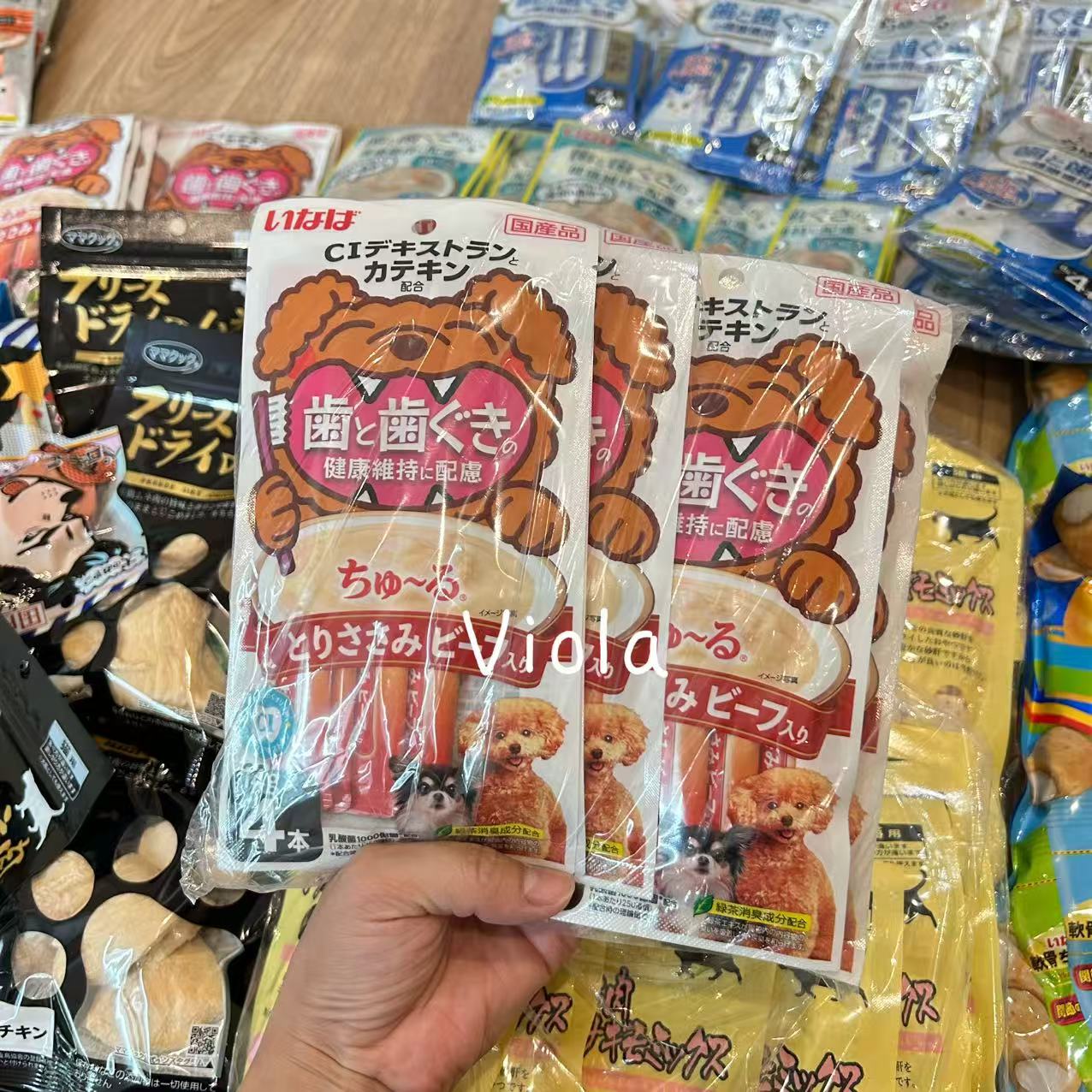 NEW!INABA-Dental Care Meat Stick 2Flavors[NEW!INABA-护牙护齿肉条2种味道] image 1