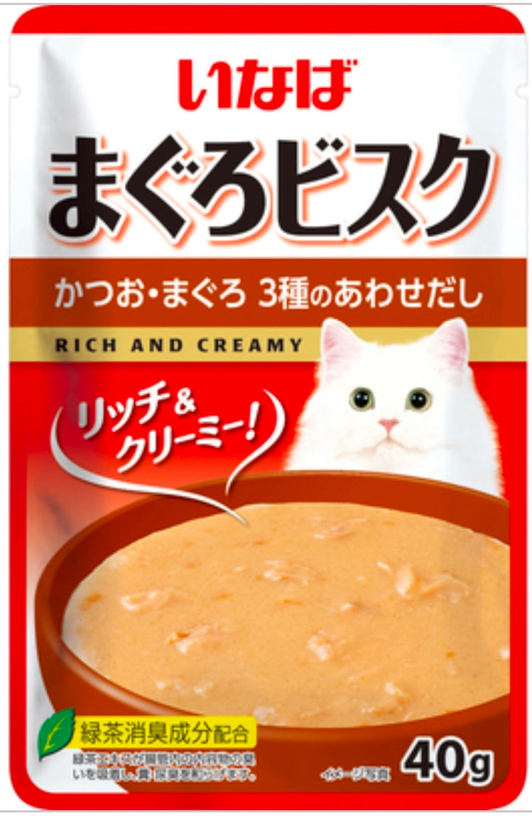 NEW!INABA-Silky Thick Soup Meal Pack:40g[新品INABA-丝滑浓汤餐包:40g] image 1