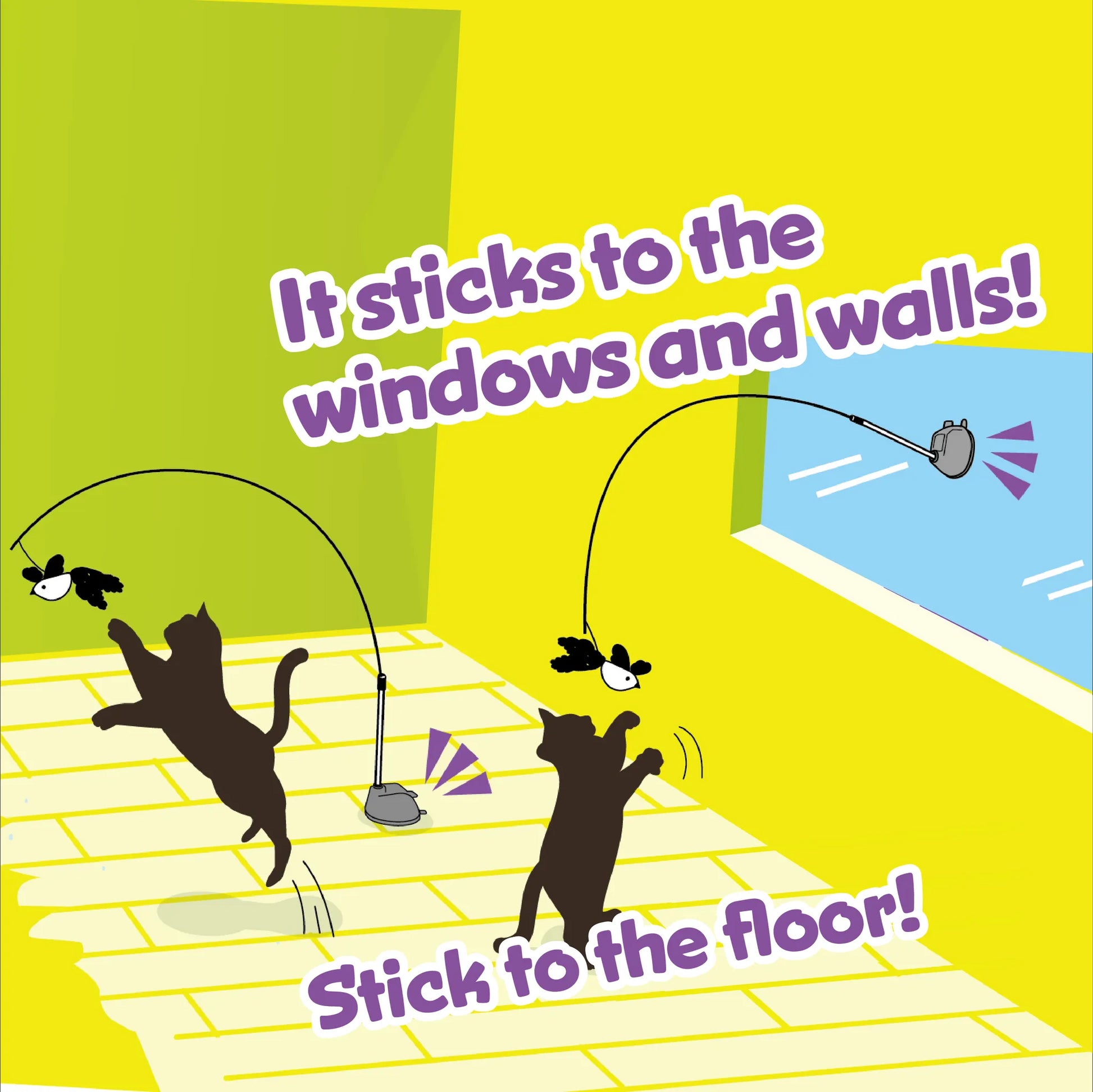 Cattyman PLAYFUL SUCTION CUP DANGLER CAT TOY[Cattyman吸盘小鸟玩具] image 2