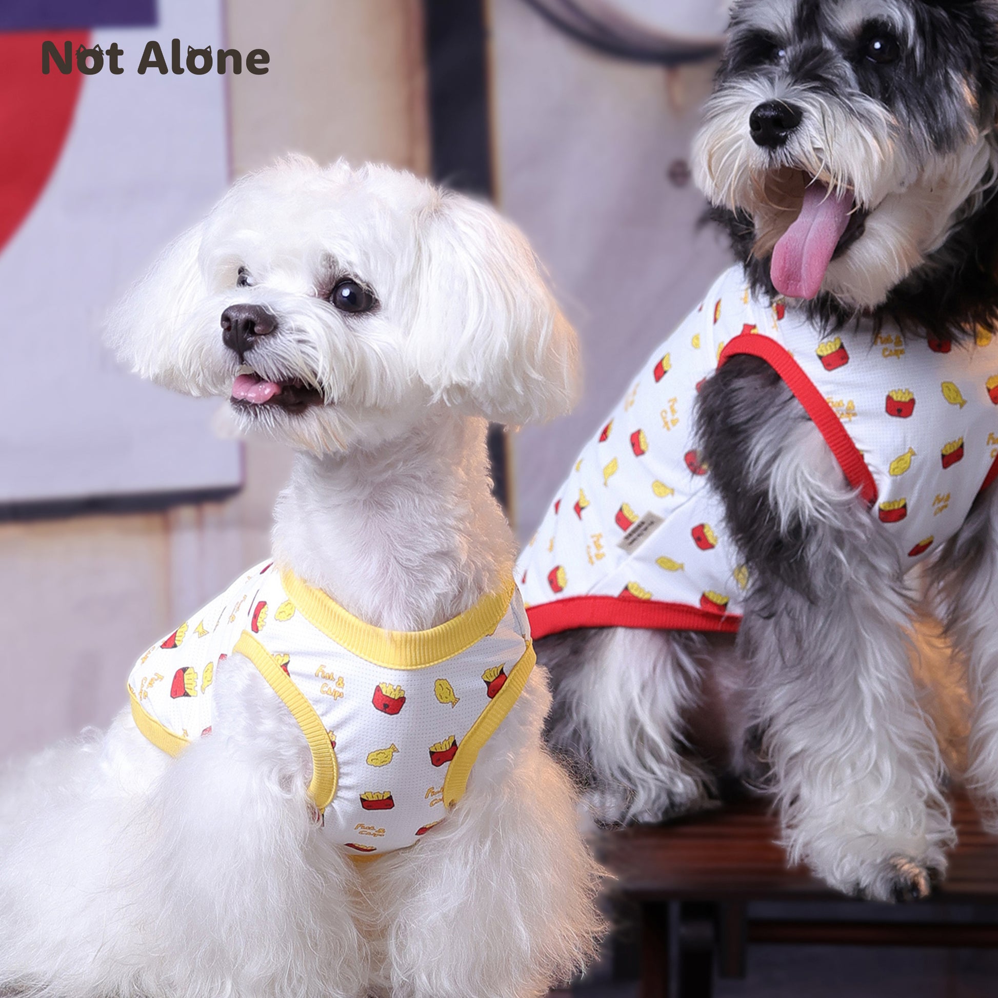 NotAlone-London Trip Pet Vest[不孤岛-伦敦之旅系列炸鱼薯条宠物凉凉衣] image 2
