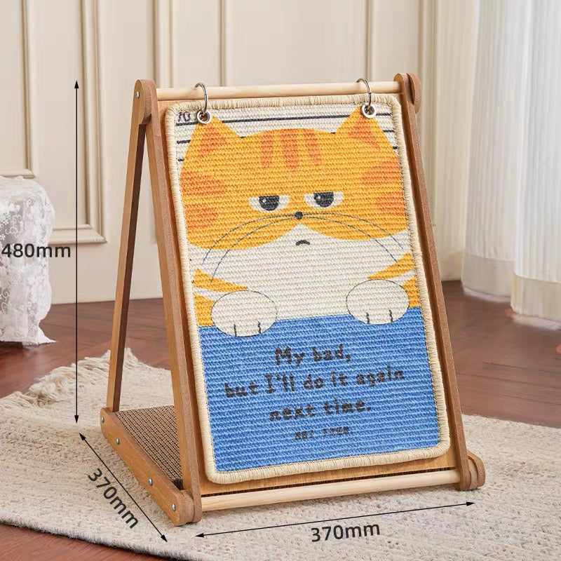NOT GUILTY CAT-Calender Style Cat Scratcher[厚脸皮橘猫三角台历猫抓板]