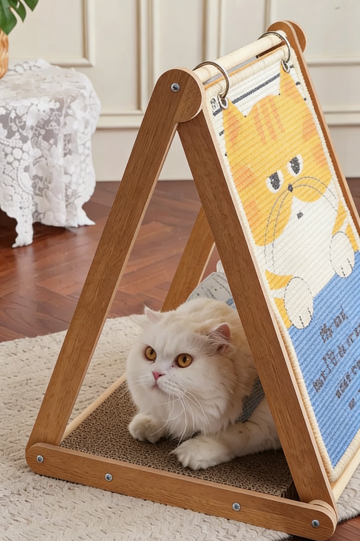 NOT GUILTY CAT-Calender Style Cat Scratcher[厚脸皮橘猫三角台历猫抓板]