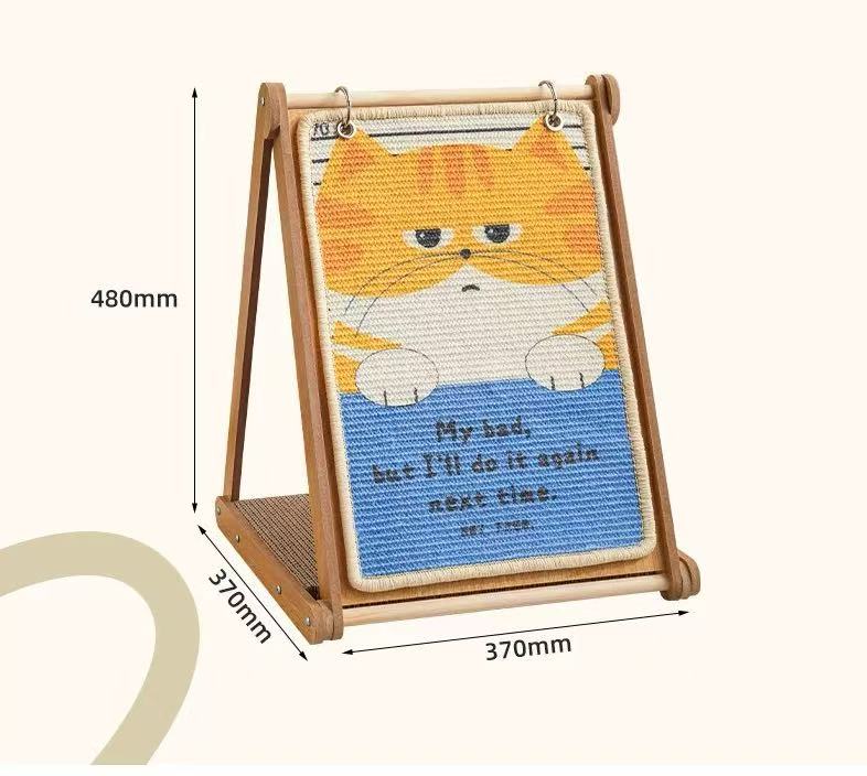 NOT GUILTY CAT-Calender Style Cat Scratcher[厚脸皮橘猫三角台历猫抓板]