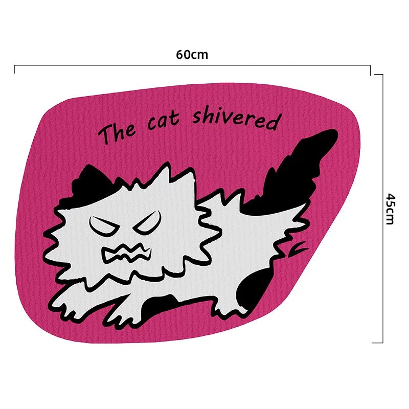 Furry Cat Scratching Pad-with Sticker[炸毛猫抓垫-可粘贴款]