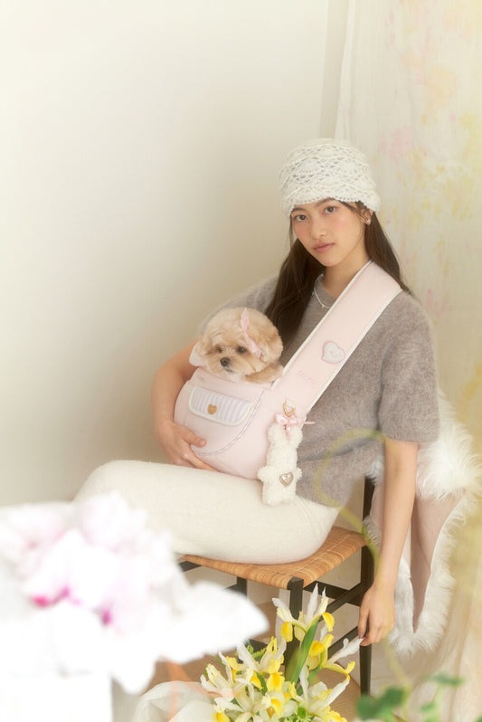 Seoru-Soft Valentine Bag: Milk Pink[Seoru-Valentine系列宠物挎包: 奶油粉] image 0