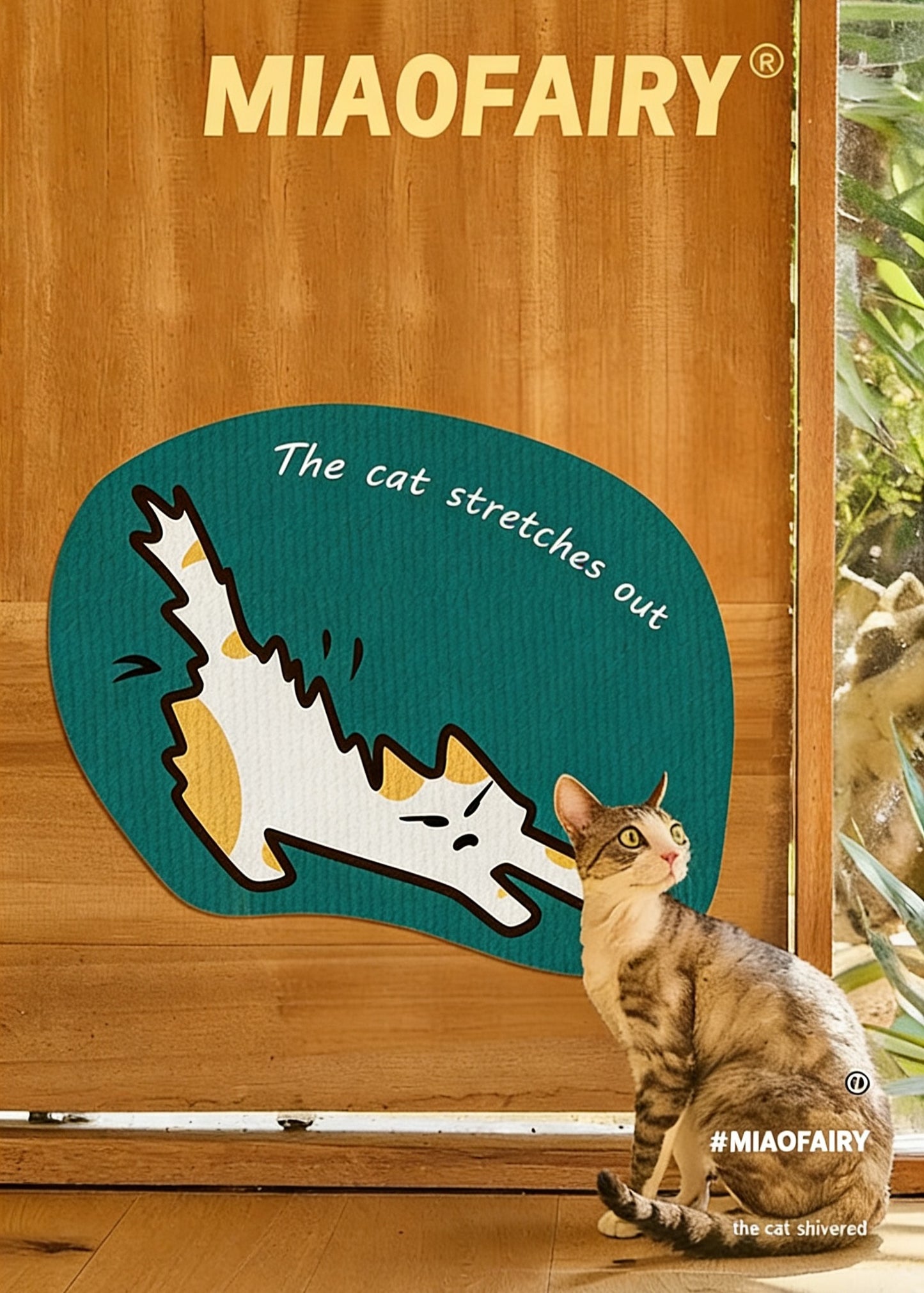Furry Cat Scratching Pad-with Sticker[炸毛猫抓垫-可粘贴款]