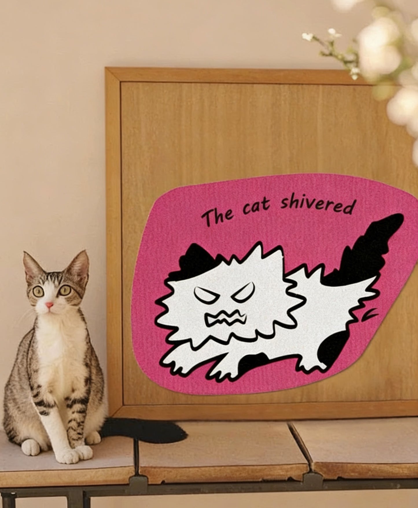 Furry Cat Scratching Pad-with Sticker[炸毛猫抓垫-可粘贴款]