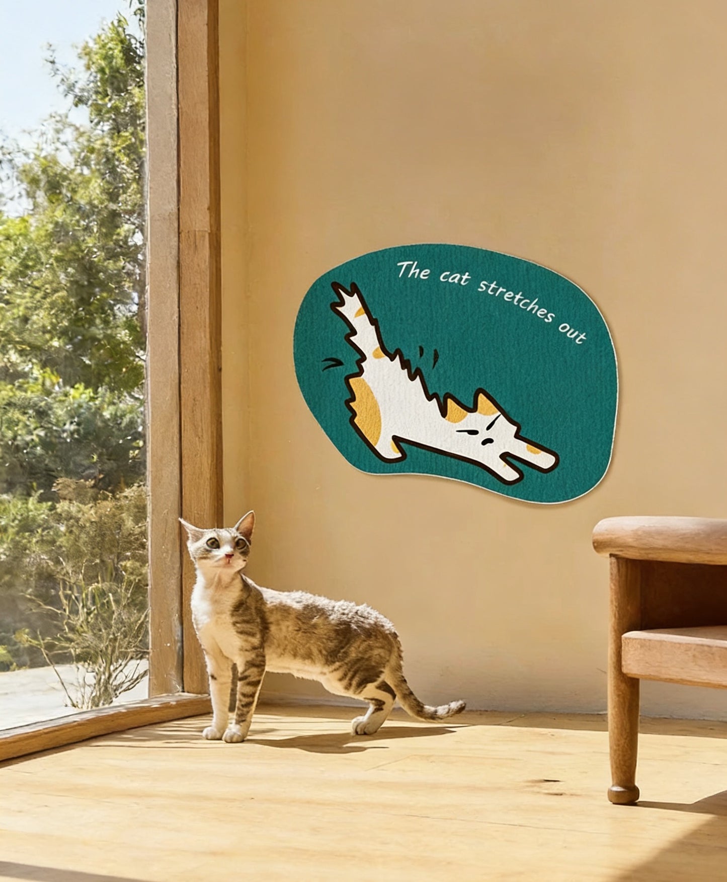 Furry Cat Scratching Pad-with Sticker[炸毛猫抓垫-可粘贴款]