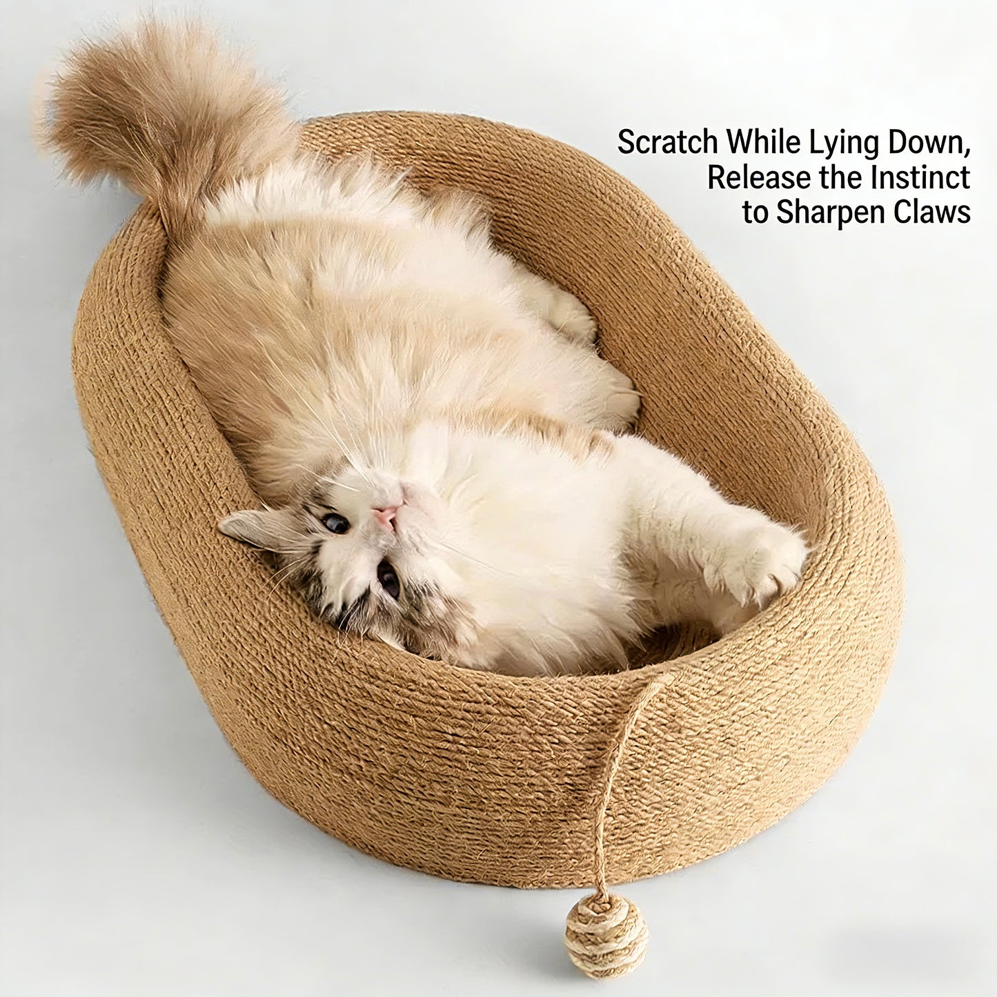 Simple Sisal Pet Bed[简约款深凹椭圆盆麻垫款]