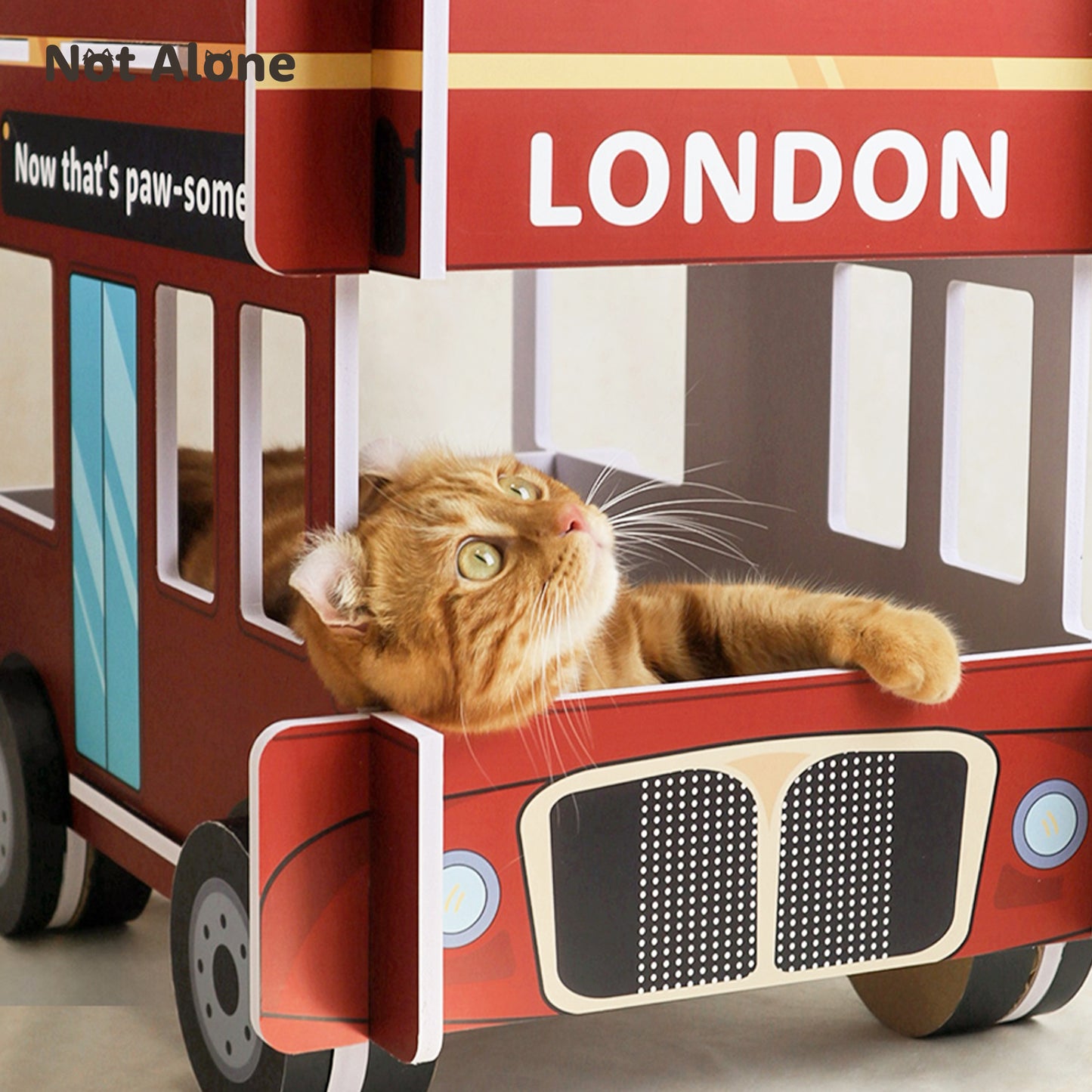 NotAlone-London Bus Cat Scratching Board[不孤岛-伦敦双层巴士猫抓板:可购买替换装] image 5