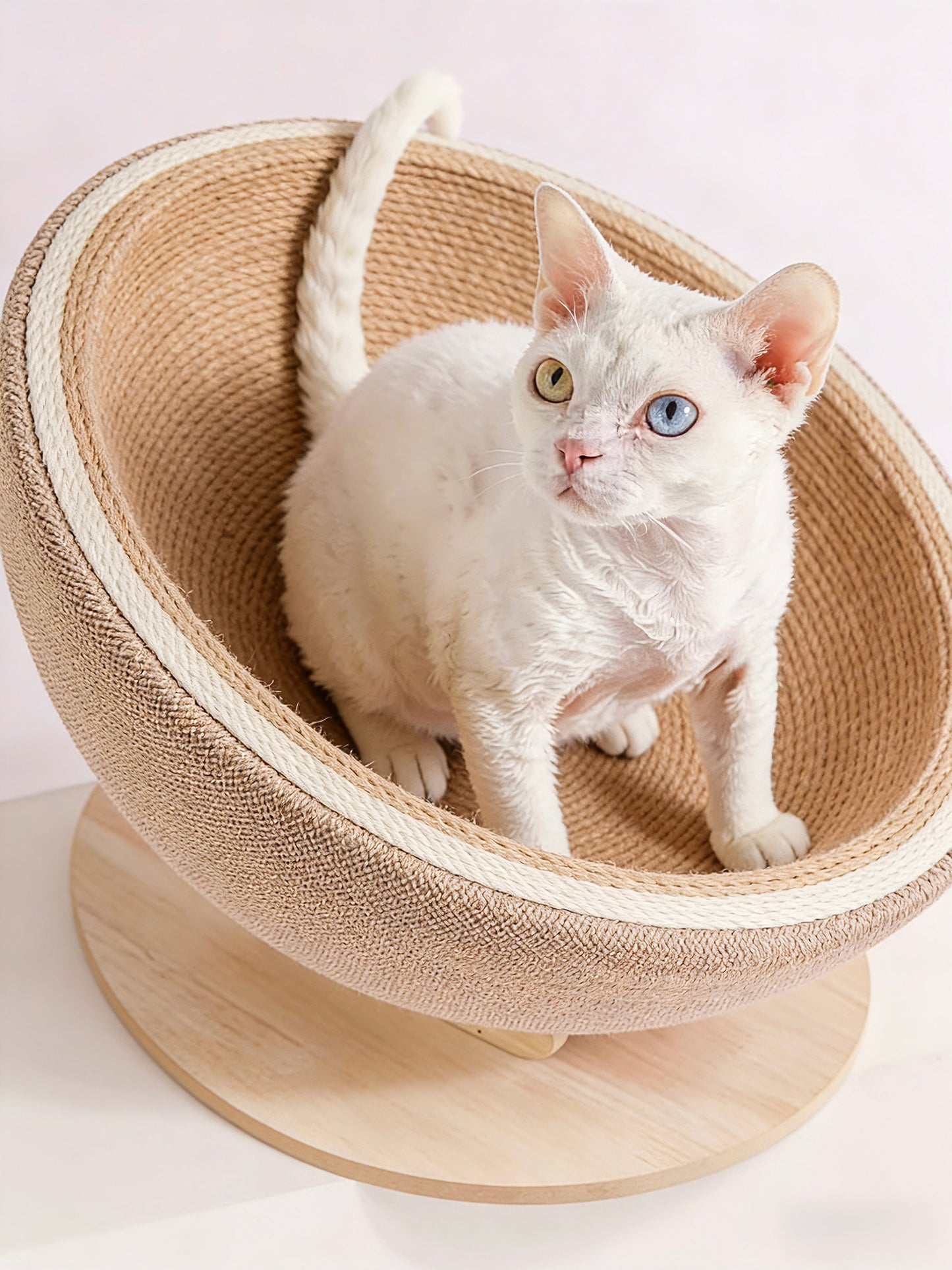 Simple Egg Sisal Cat Scratcher Bed[简约蛋壳猫抓窝]