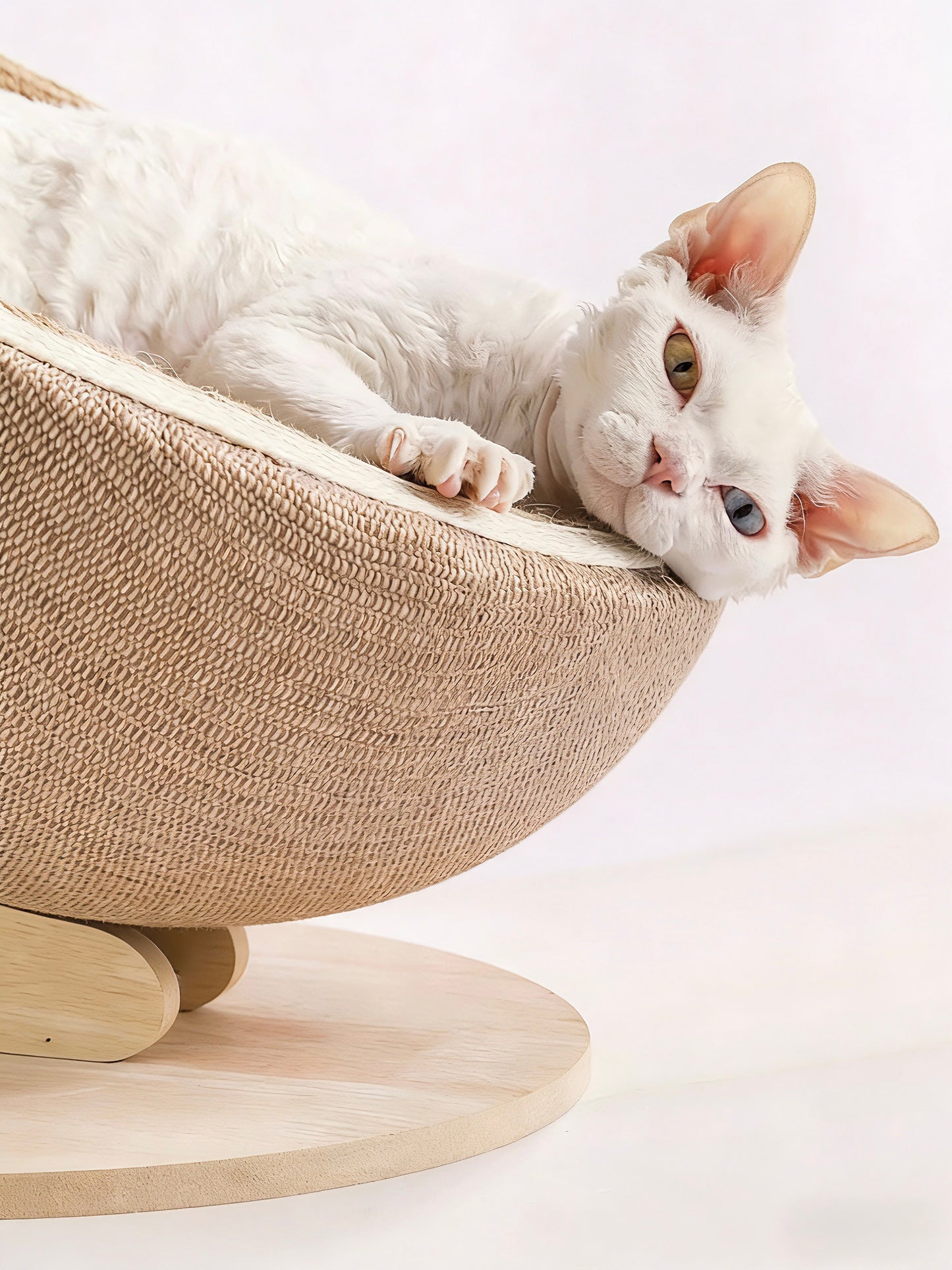 Simple Egg Sisal Cat Scratcher Bed[简约蛋壳猫抓窝]