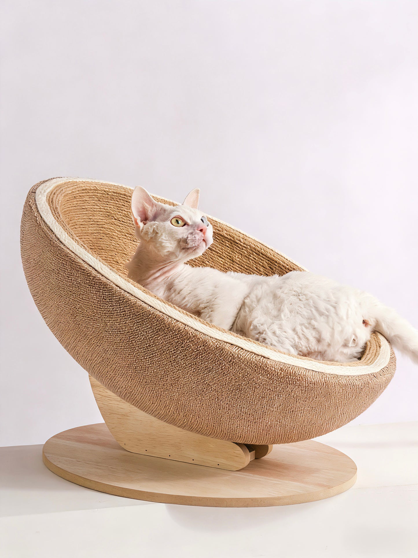 Simple Egg Sisal Cat Scratcher Bed[简约蛋壳猫抓窝]