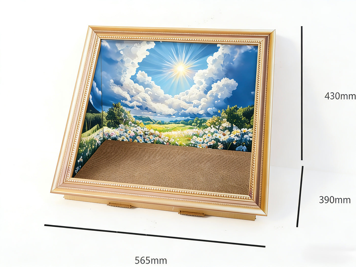 Painting Style Cardboard Box Scratcher & Bedding[油画猫窝-纸板+抓板]