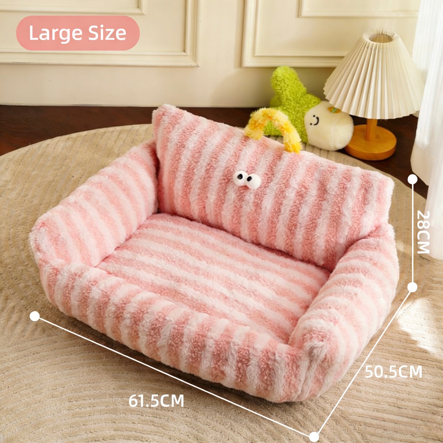 Monster Stripe Pet Sofa-Pink/Yellow[小怪兽沙发窝-黄色/ 粉色]