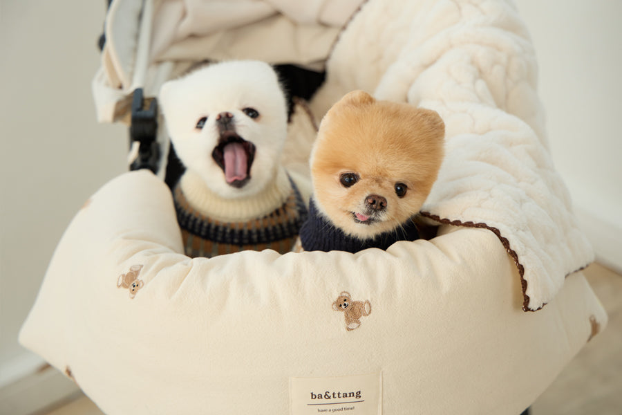 Ba&ttang-Teddy Bear Stroller Seat & Bag[Ba&ttang-百变出行包:可成为推车内垫] image 5