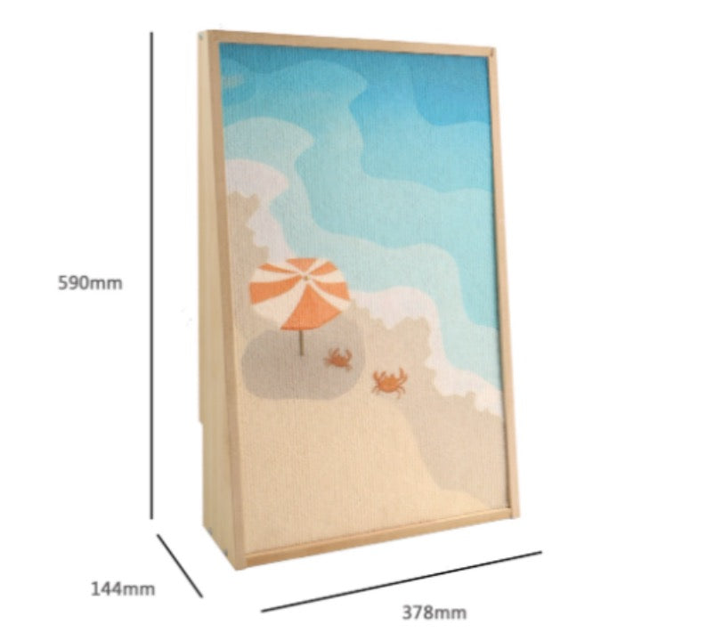 Wall/Corner/Sofa Scratching Pad-Beach Pattern[沙滩靠墙/沙发猫抓板]