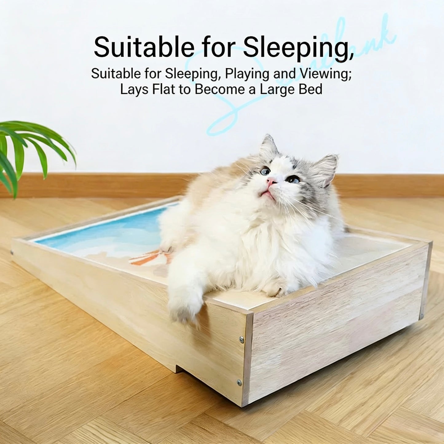 Wall/Corner/Sofa Scratching Pad-Beach Pattern[沙滩靠墙/沙发猫抓板]