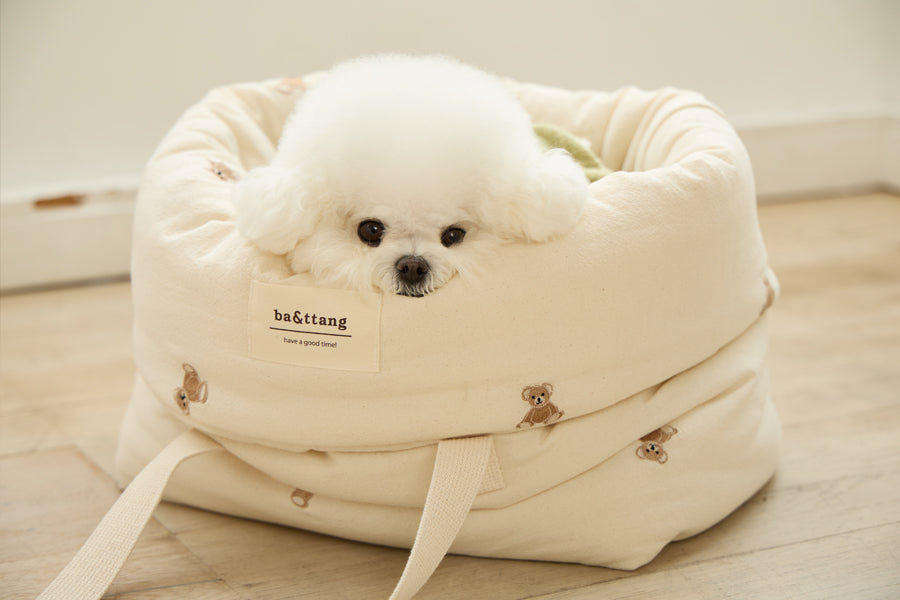 Ba&ttang-Teddy Bear Stroller Seat & Bag[Ba&ttang-百变出行包:可成为推车内垫] image 1