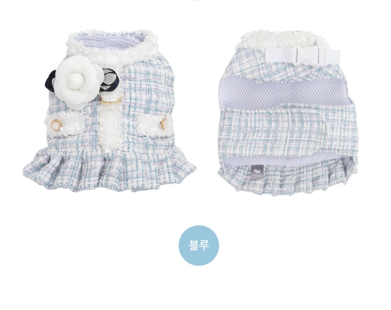 韩国ITSDOG宠物胸背+牵引套装+胸花 M号（3色可选） image 4