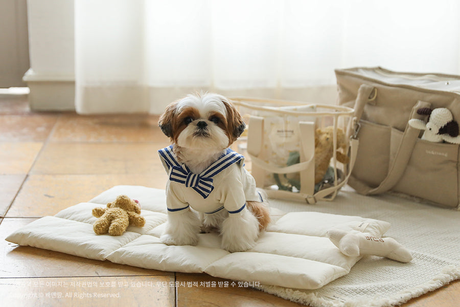 Ba&ttang-Marine Sailor Knit Pullover: ivory/blue[Ba&ttang-水手服小毛衣:蓝色] image 6