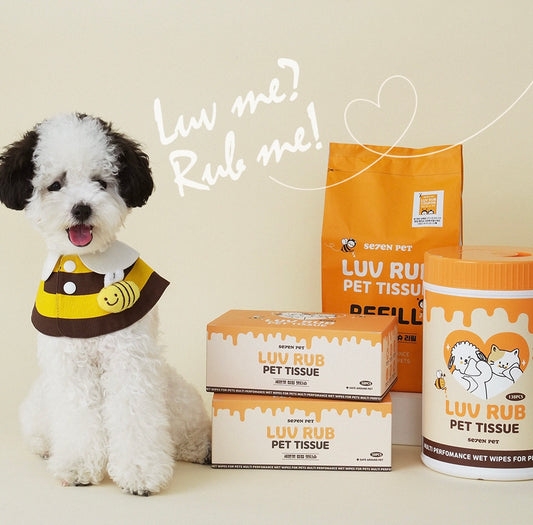 韩国SEVEN PET 蜂蜜养护配方宠物全身湿巾大桶装130抽(替换装可选） image 0