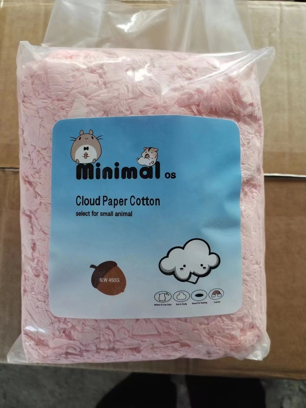 Minimal Small Animal Cloud Paper Bedding-450g[Minimal小宠物泡泡纸棉450g] image 8