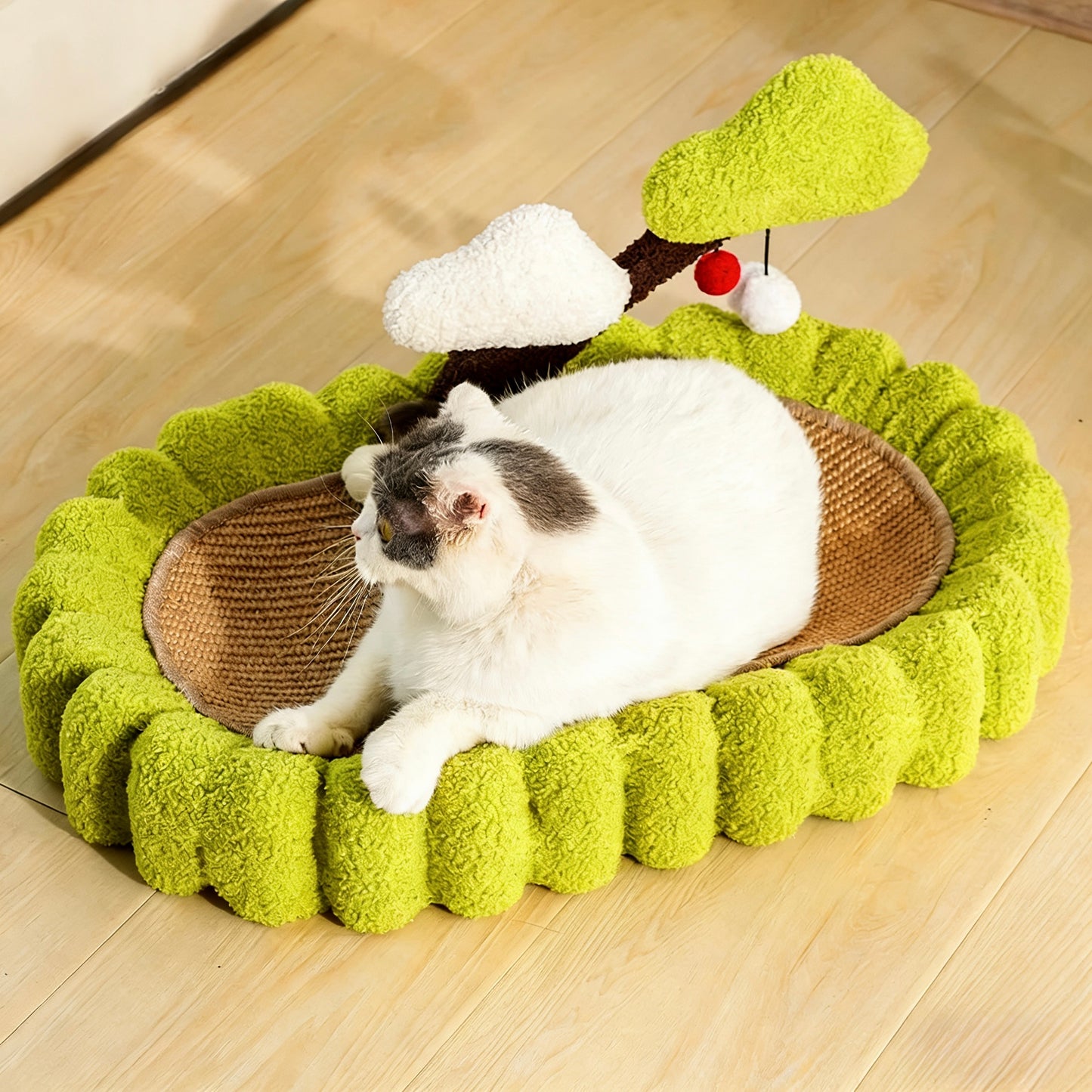 HOT RETURNED-Fortune Tree Cat Scratcher[热销款!摇钱树猫抓盆]