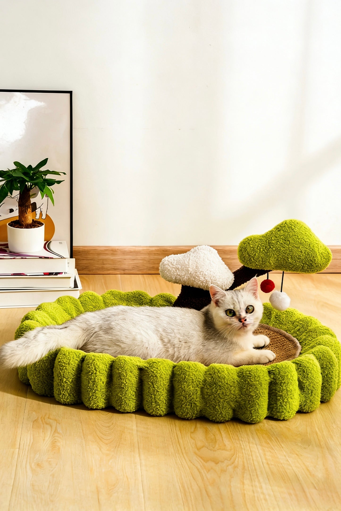 HOT RETURNED-Fortune Tree Cat Scratcher[热销款!摇钱树猫抓盆]