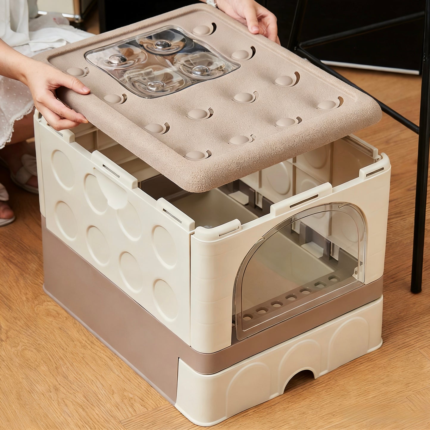 Folded Cat Litter Box-3Colours[折叠猫砂盆-3色]