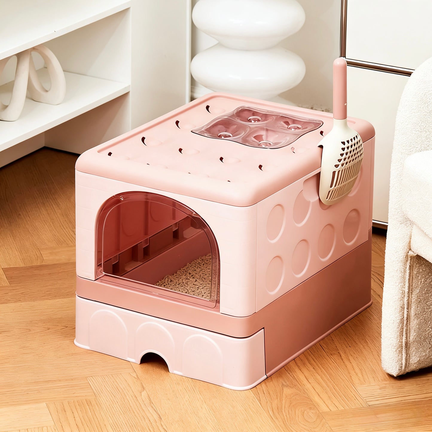 Folded Cat Litter Box-3Colours[折叠猫砂盆-3色]