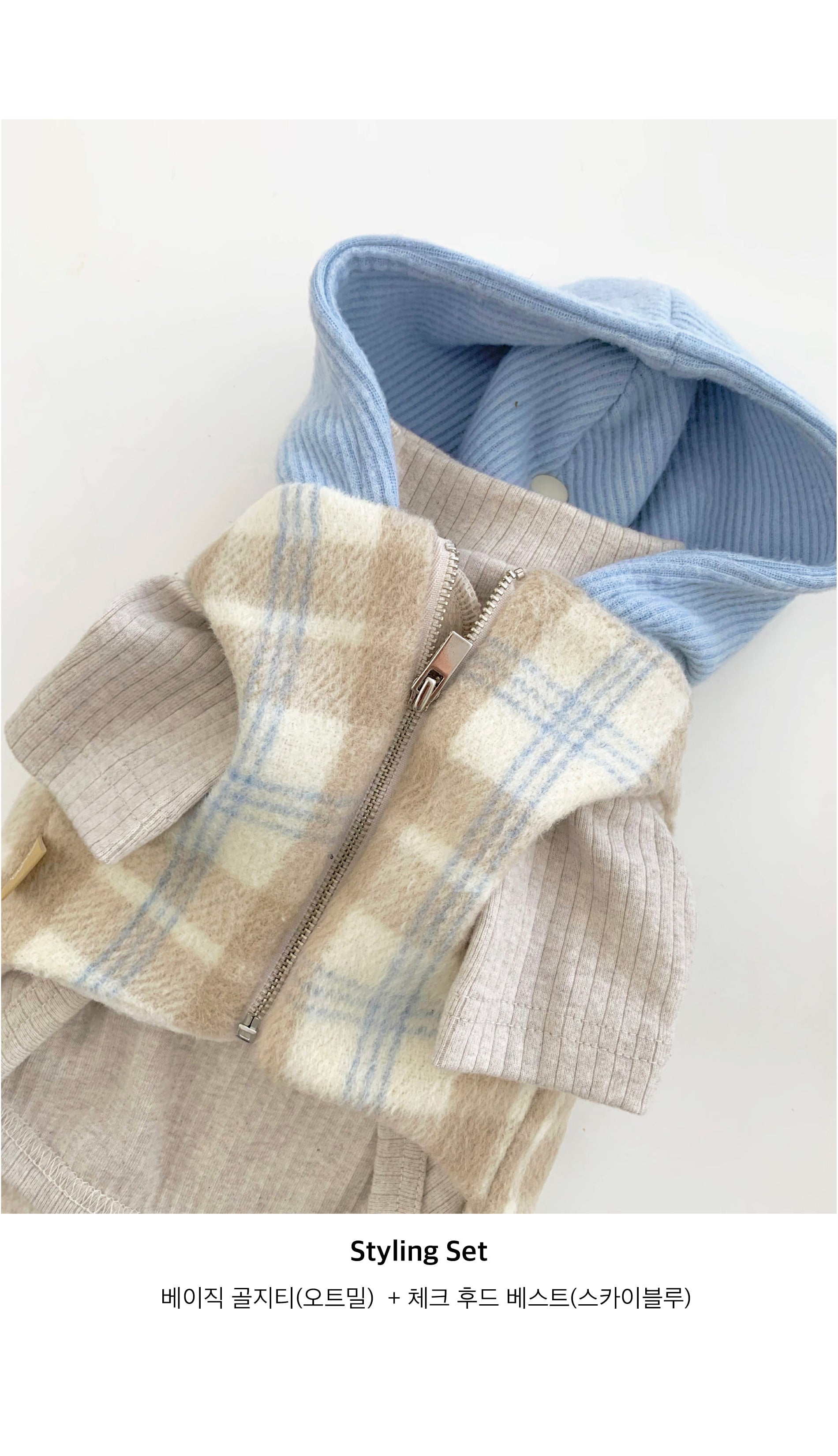 Durang Rurang Hoody Coat[韩国Durang Rurang蓝色帽子格子外套] image 10