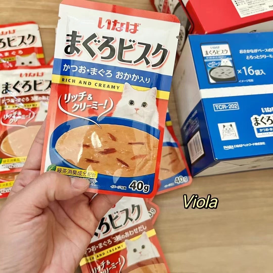 NEW!INABA-Silky Thick Soup Meal Pack:40g[新品INABA-丝滑浓汤餐包:40g] image 4