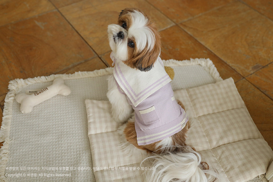 Ba&ttang-Marine Sailor Knit Pullover:lavender[Ba&ttang-水手服小毛衣:紫色] image 6