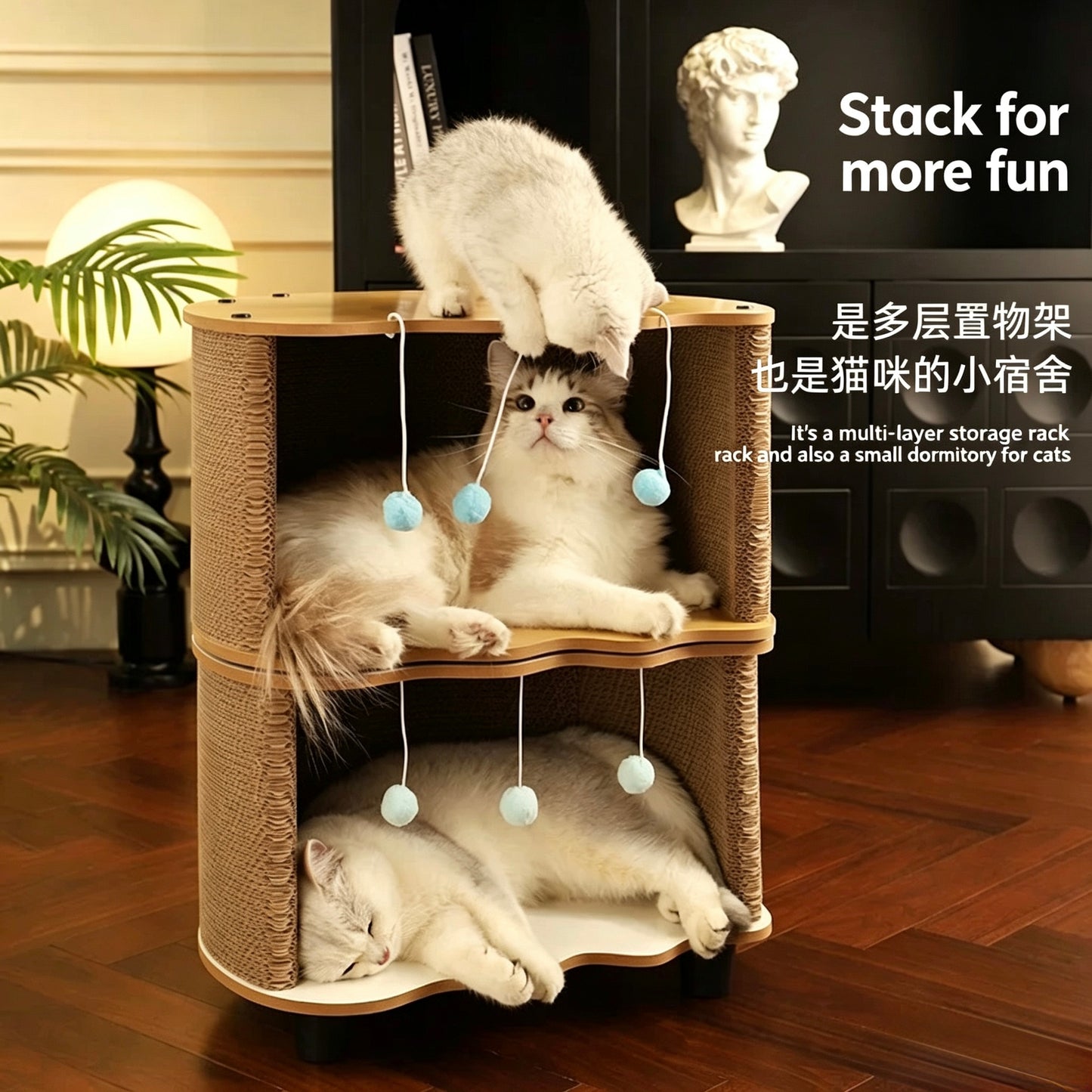 NEW ARRIVALS - Egg Scratcher Bed-2 Colours[蛋壳瓦楞纸猫窝-2种颜色]