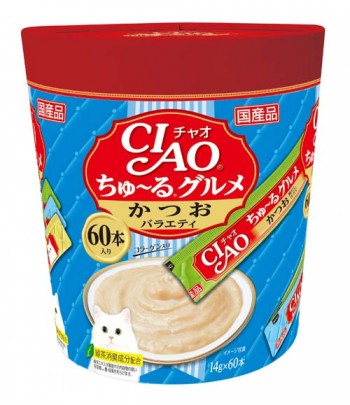 CIAO-Churu Gourmet Jumbo Series:60pcs[CIAO-大碗什锦系列猫条:60条装]