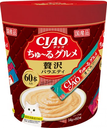 CIAO-Churu Gourmet Jumbo Series:60pcs[CIAO-大碗什锦系列猫条:60条装]