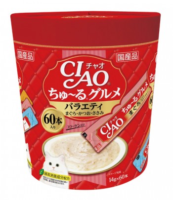 CIAO-Churu Gourmet Jumbo Series:60pcs[CIAO-大碗什锦系列猫条:60条装]